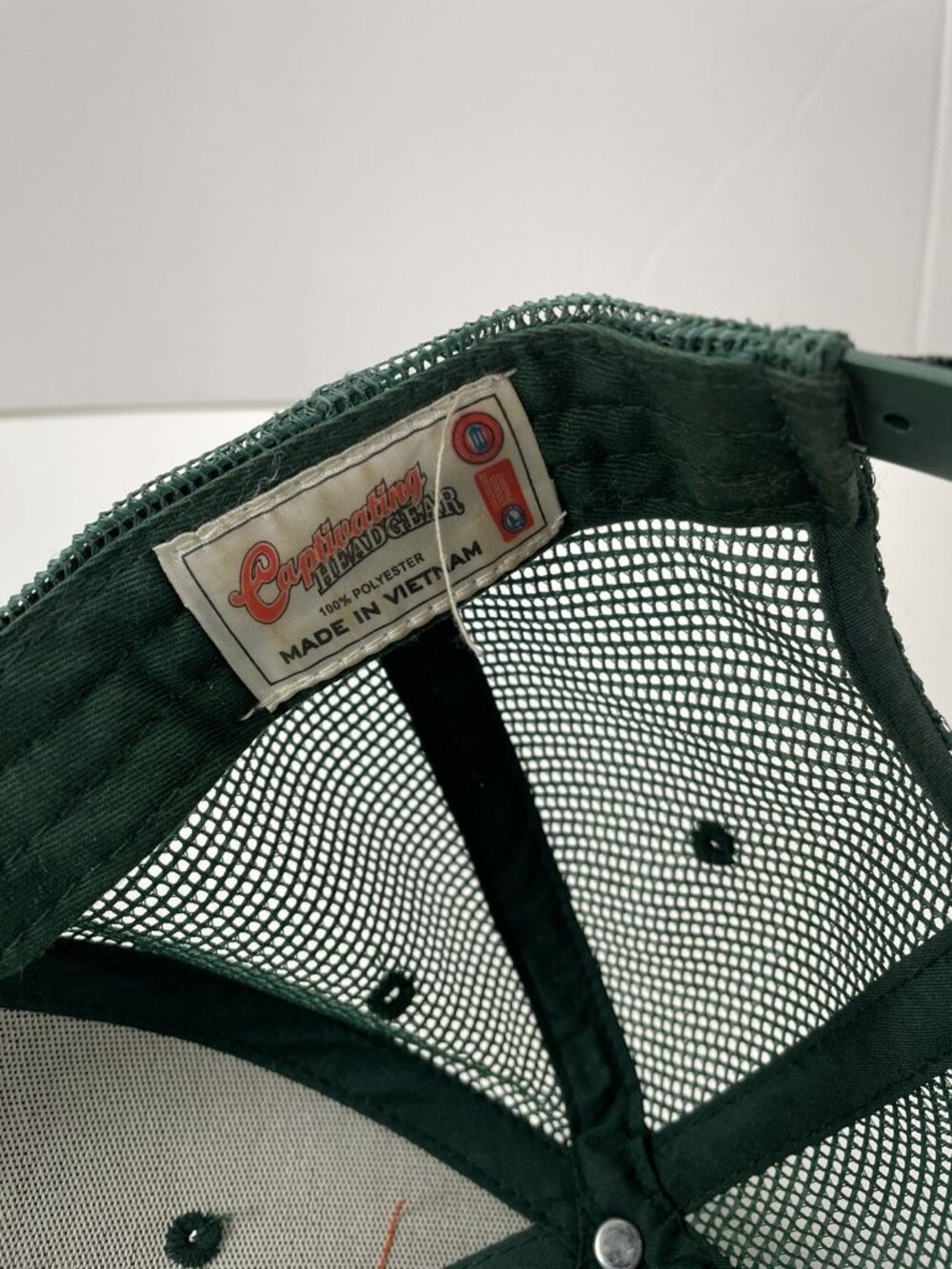 Vintage Captivating Headwear Green Mesh Camp Michigan State Hat - Picture 8 of 9